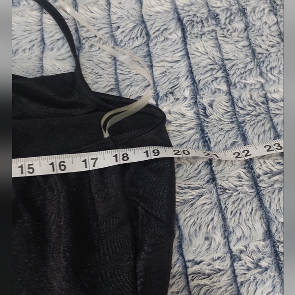 Libian Wrap front black shimmery top 3XL - Picture 4 of 6